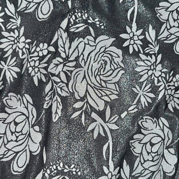 VTG AUTH Christian Dior Black Low Back High Cut Floral Print One Piece Swimsuit - Picture 5 of 12